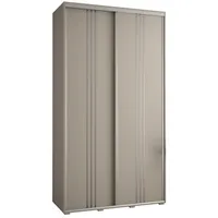 Skriňa s posuvnými dverami Dakota 6 140 cm 45 cm hĺbky Sivá
