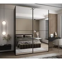 Skriňa s posuvnými dverami Lux 2 190 Čierna