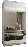 Skriňa s posuvnými dverami Lux 2 130 Biela Čierna
