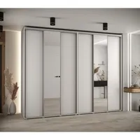 Skriňa s posuvnými dverami so zrkadlom vysoká Davos 3 300 hĺbka 60 cm Biela