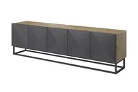 TV stolík Asha 200 na kovovom ráme