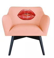 Kreslo POP-ART Kiss Ružová