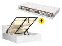 Zostava posteľ Tetrix 160x200 s roštom a matracom Ceres Biela
