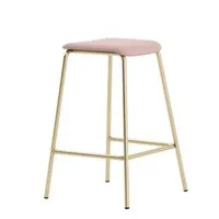 Barová stolička Laroc (výška 62 cm) Svetlohnedé drevo