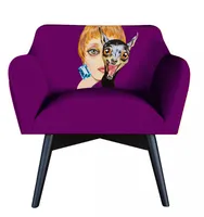 Kreslo POP-ART Synergia Fialový