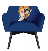 Kreslo POP-ART Synergia Modrá