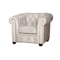 Kreslo Chesterfield Oxford Biela
