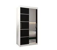 Posuvná skriňa Verona 2 100 Biela Čierna