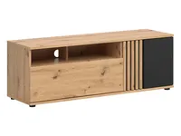TV stolík Vabres Svetlohnedé drevo Čierna