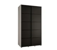 Skriňa Cannes 4 140 hĺbka 60 cm Biela Čierna