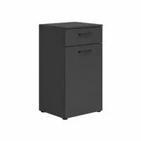 Komoda MultiDo 45 cm s dvierkami a zásuvkou Sivá
