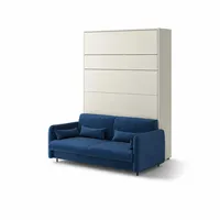 Sklápacia posteľ s pohovkou 140 zvislá Bed Concept vo farbe Kašmír