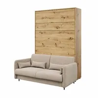 Sklápacia posteľ s pohovkou 160 zvislá Bed Concept vo farbe Dub Artisan