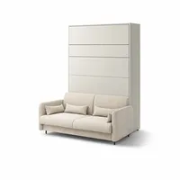 Sklápacia posteľ s pohovkou 160 vertikálna Bed Concept vo farbe Kašmír