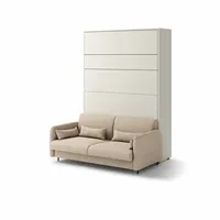 Sklápacia posteľ s pohovkou 160 vertikálna Bed Concept vo farbe Kašmír