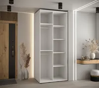 Skriňa s posuvnými dverami Davos 4 100 60 cm hĺbky Biela