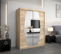 Skriňa s posuvnými dverami Elypse 150 cm Svetlohnedé drevo