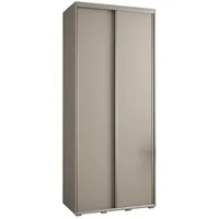 Skriňa s posuvnými dverami Dakota 1 100 cm 60 cm hĺbky Sivá