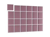 Súprava čalúnených panelov Quadratta 240x180 cm Ružová