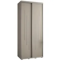 Posuvná skriňa vysoká Dakota 8 110 hĺbka 45 cm výška 235,2 cm Sivá
