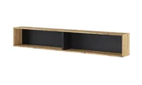 Polica Bed Concept Svetlohnedé drevo Čierna