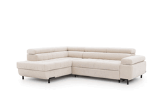 Rozkladacia rohová sedacia súprava L s funkciou spania Tyrion pravá