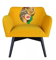 Kreslo POP-ART Jungle Lady Žltá
