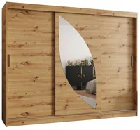 Skriňa Milo 250 cm Svetlohnedé drevo