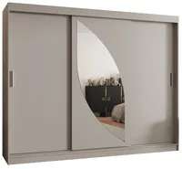 Skriňa Milo 250 cm Sivá