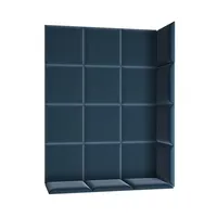 Súprava čalúnených panelov Quadratta 120x160 cm Zelený Modrá