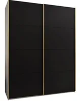 Skriňa s posuvnými dverami Lux 1 200 Biela Čierna