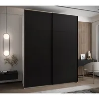 Skriňa s posuvnými dverami Lux 1 200 Biela Čierna