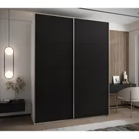 Skriňa s posuvnými dverami Lux 1 200 Biela Čierna