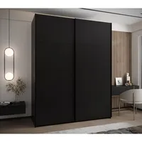 Skriňa s posuvnými dverami Lux 1 200 Čierna