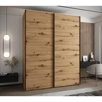 Skriňa s posuvnými dverami Lux 1 200 Svetlohnedé drevo