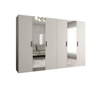 Skriňa Bari 2 300 cm Sivá Čierna