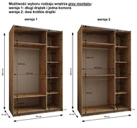 Skriňa s posuvnými dverami Lux 2 150 Biela