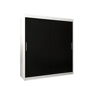 Skriňa s posuvnými dverami Tokyo 180 cm Biela Čierna