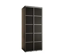 Skriňa Cannes 4 120 hĺbka 60 cm Čierna