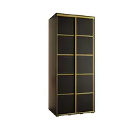 Skriňa Cannes 4 120 hĺbka 60 cm Čierna