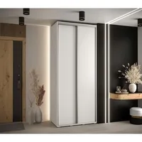 Posuvná skriňa Davos 1 100 cm 45 cm hĺbky Biela
