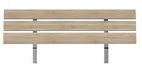 Čelo 80640 k posteli 90x200 cm Svetlohnedé drevo
