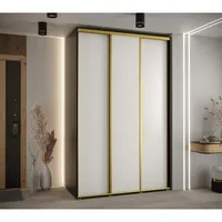 Skriňa s posuvnými dverami Davos 1 150 cm 60 cm hĺbky Biela Čierna