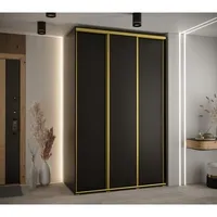 Skriňa s posuvnými dverami Davos 1 150 cm 60 cm hĺbky Čierna