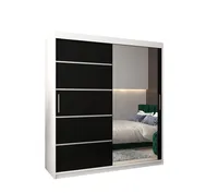 Skriňa s posuvnými dverami Verona 2 180 Biela Čierna