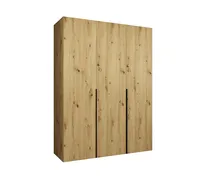 Skriňa Alicante 1 150 cm Svetlohnedé drevo Čierna