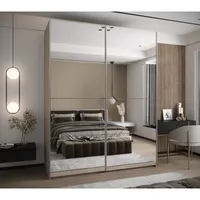 Skriňa s posuvnými dverami Lux 2 200 Sivá