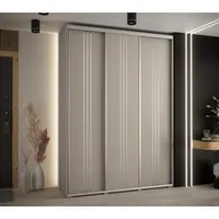 Skriňa s posuvnými dverami Dakota 6 170 cm 45 cm hĺbky Sivá