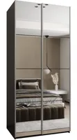 Skriňa s posuvnými dverami Lux 2 110 Čierna