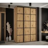 Posuvná skriňa Davos 4 150 60 cm hĺbky Svetlohnedé drevo
